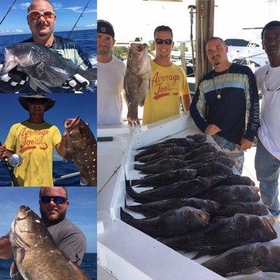 Great day of bottom fishing aboard Off the Chain