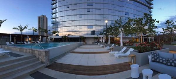 Pool deck view