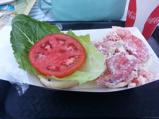 The lobster roll: a good size and only $10.95!