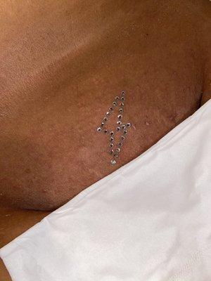 You can always add on a "vajazzle" which is a Swarovski crystal design that lasts about a week