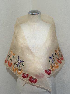 Embroidered and Hand-painted floral design Premium Alampay (Wrap)