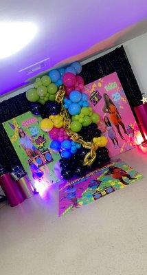 90s party setup