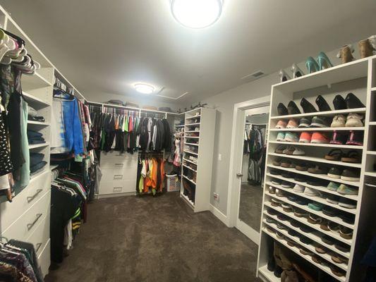 Master closet