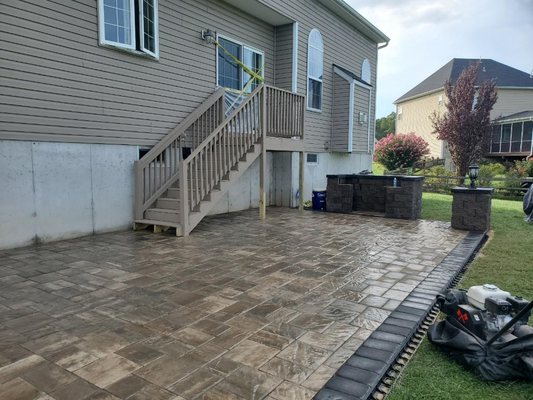 Stairs and patio