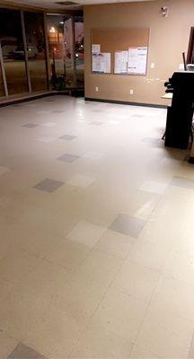 After commercial floor