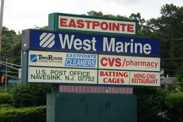 We are located conveniently in the Eastpointe Plaza, in the same complex as the Navesink Post Office and West Marines gym