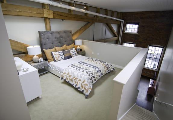 Lofty Bedrooms over looking living area