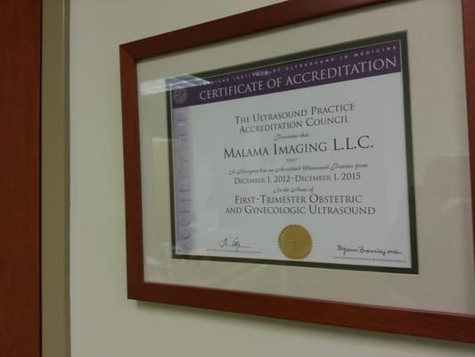 Accredited proof;)