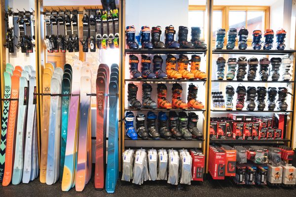 Skis, boots, and bindings for sale!