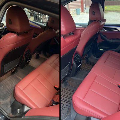 Interior detail before and after.