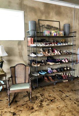 We offer a variety of shoes, to include men's, women's & children's.