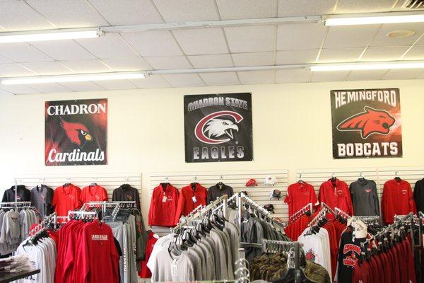 We provide customized apparel for the surrounding Chadron area!