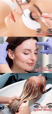 Eyebrow threading, waxing, eyelash extensions( xtreme lashes) and hair services at Wow Eyebrow Threading LLC, Brentwood, PA