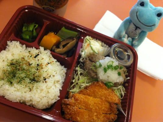 Pork Cutlet wiz Hamberg Bento- :) 22/May/2014