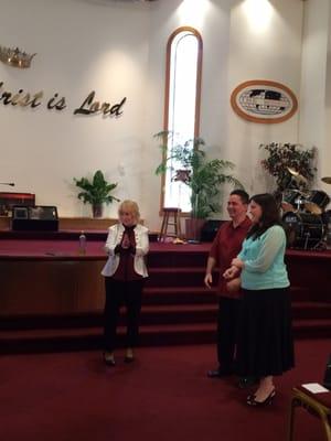 Apostle Teresa with Senior Pastor Vincent Buonfiglio and Prophet Nada Buonfiglio!