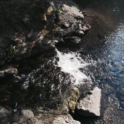 Little waterfall in the back pond.