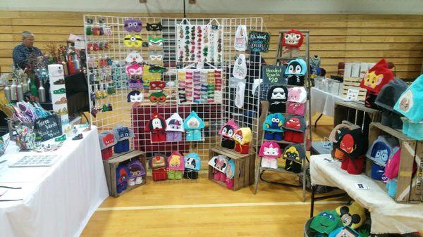 Booth set up at Rossville High School 2015