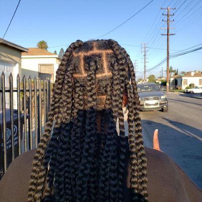 Large box braids