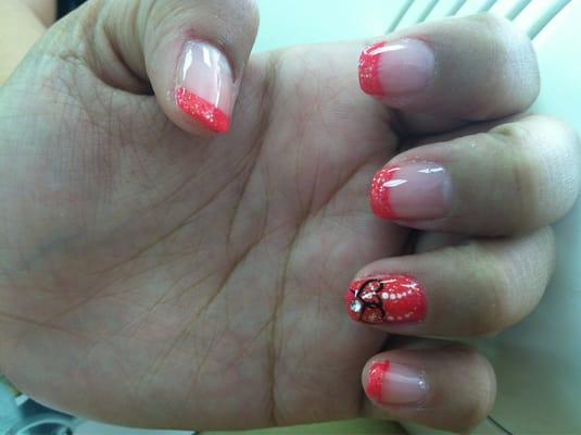 My daughter's nails, done by Jeny. Very nice lady!