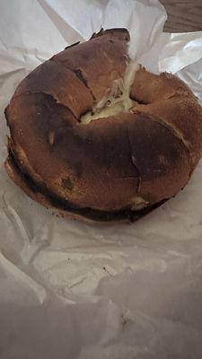 Burned bagel