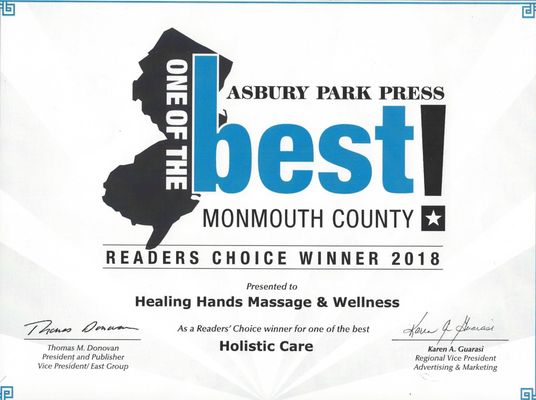 Voted One of the Best in Monmouth County 2018