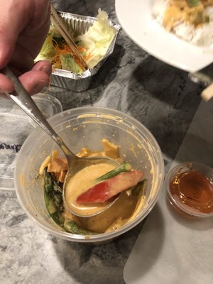 Red Curry with fried tofu!