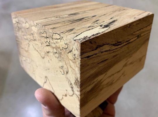 This chunk of Spalted Sycamore was sadly too much to add to my over-packed luggage, so I left if for you!