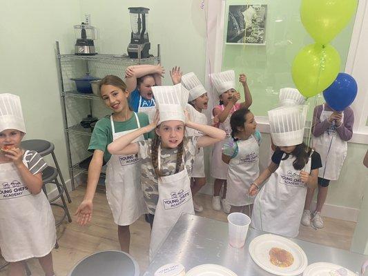 Our chefs have a great time at Birthday Parties!