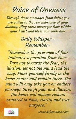 Daily Whispers from Spirit.