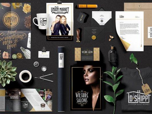 Branding for Union Market, Wilshire Salons, Portola and more!