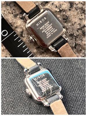 Watch battery change (before and after)