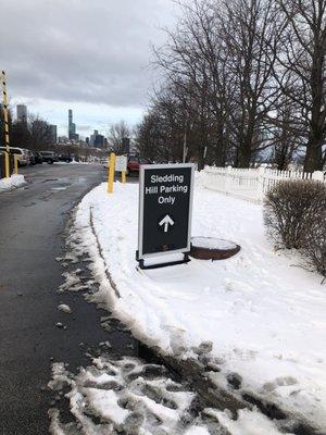 Lake Front Path Sledding Hill