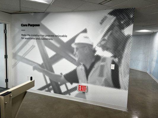 one of our latest projects (Wall graphics) - ARC, King of Prussia, PA