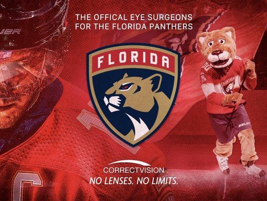 CorrectVision is The Official Eye Surgeon for The FL Panthers!