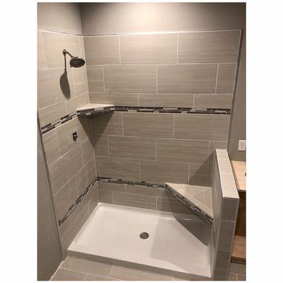 Custom tile shower