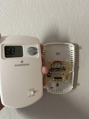 Thermostat installation