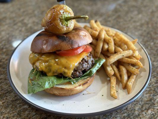 Cheddar Chipotle Burger