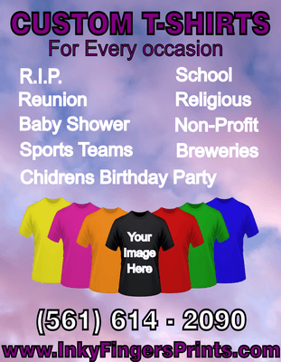 Custom T-shirts - For every occasion