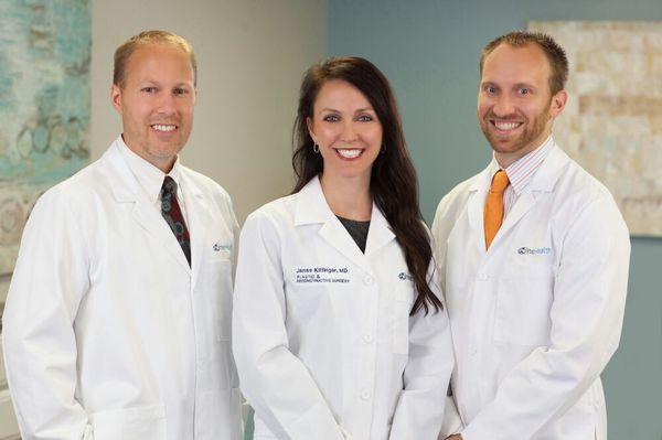 Plastic Surgery Team
-left to right
Dr. Jim Tidwell
Dr. Janae Kittinger
Dr. Ben Kittinger
Specialists in cosmetic surgery