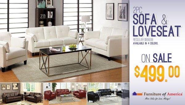 Sofa+ Love Deal only for $499