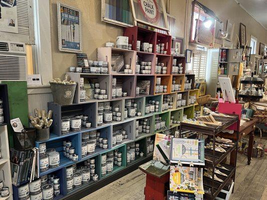 Annie Sloan chalk paint section