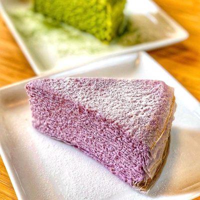 Ube (Purple Sweet Potato) Crepe Cake