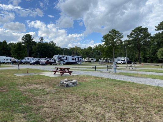 Majority of the short term campsites