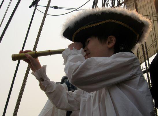 Kids Pirate Camp - outing at the end of the week on the Tall Ship