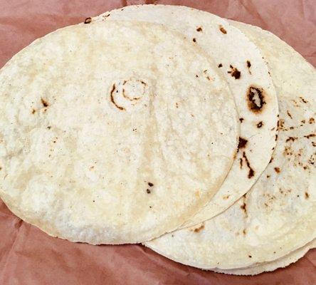 Fresh flour tortillas that you can buy (one pound amounts)