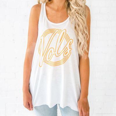 Retro University of Tennessee Vols Racerback Tank Top