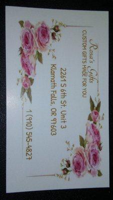 Rosa's Gifts Business Cards