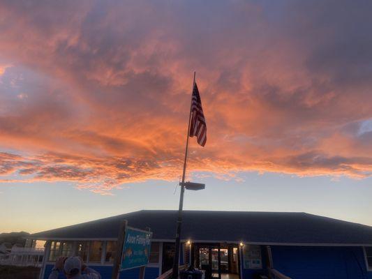 Sunset at the pier