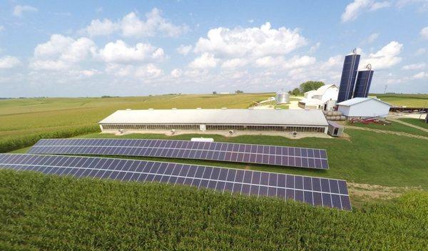 We specialize in solar solutions for Indiana hog & swine farms.