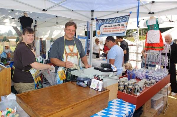 "German Corner" from Keno, Oregon was also there selling German gift items.